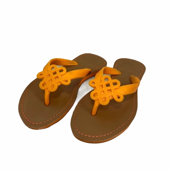 Diane Von Furstenberg Shoes - DVF orange filagree sandals 5.5